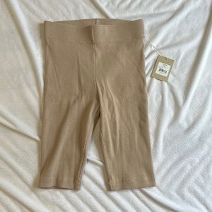 Tkees biker shorts taupe size medium